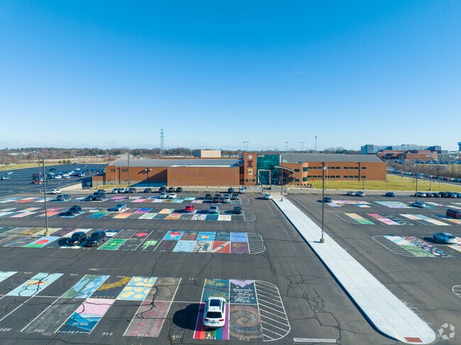 The Lakota East High School is located on 6840 Lakota Ln, in Liberty Township.
