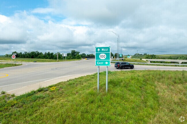 Interstate 100 can take you anywhere you want to go from the Cherry Hill Park community.