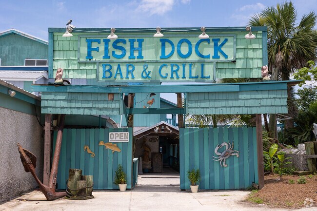 Farm to table turns into boat to plate at Fish Dock where locally sourced fish are picked straight from the dock outside the restaurant.
