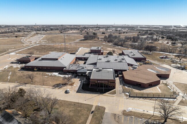 This is another aerial view of Colvin Elementary School.