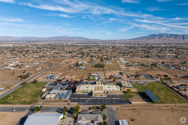The Eucalyptus Elementary offers a sprawling campus when viewed from above.