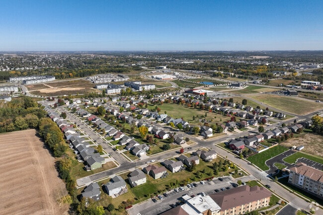 The Badger Hills neighborhood consists of newer built homes located in Rochester, MN.