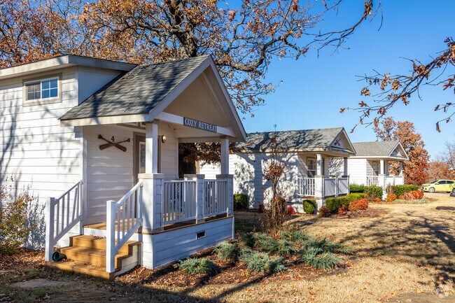 The cabins at Lake Skiatook are known by all the residents.