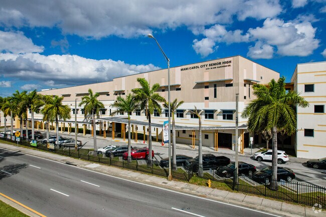 Miami Carol City Senior High School serves students from ninth to tenth grade in Carol City.