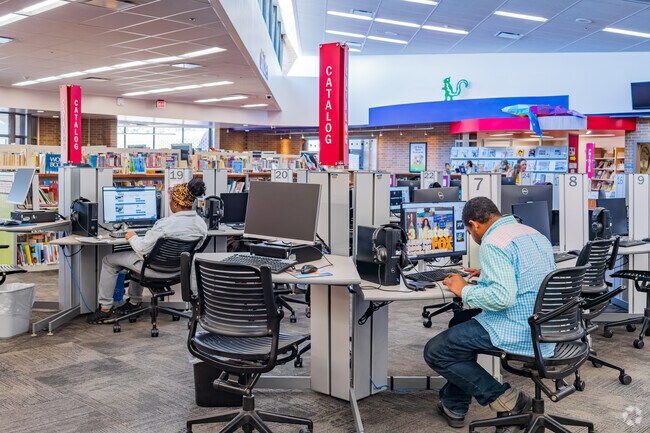 The Southern Oaks Library near Valley Brook-Crossroads offers a great place for locals to read.