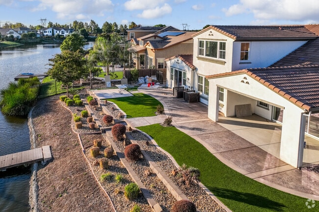 Many back yards in East Contra Costa offer stunning lakeside views for local residents.