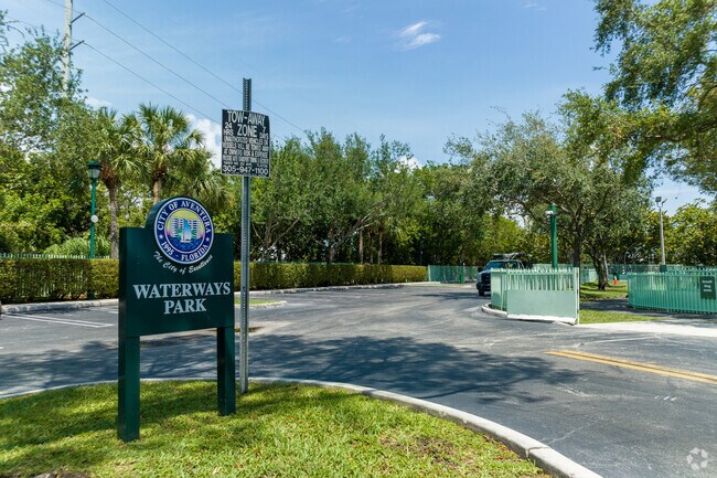 The Waterways Dog Park is snugly nestled at the end of The Waterways inlet.