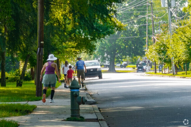 Residents of Claremont enjoy the safe and quiet streets of the area for walking and biking.