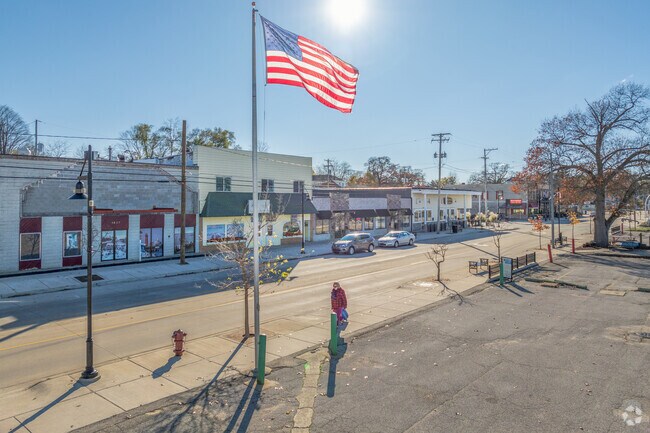 In warmer months, Lakeside has a robust retail area that looks out to Muskegon Lake.