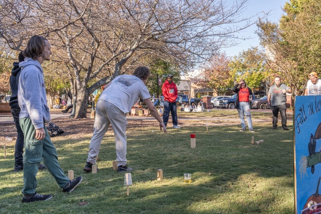 Browns Bridge residents can hang out and play games at Gainesville Square.