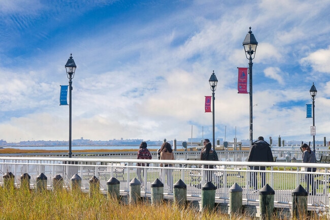 People love to walk and workout along the water at Seabreeze Park in Freeport.
