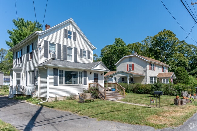 Historic homes are scattered along quiet, residential streets in Tillson.