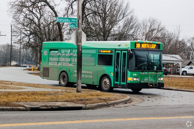 Public transportation provides several bus stops inside Heart of the Westside.