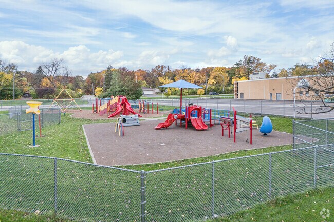 Oak Ridge Elementary School has a play area for students to enjoy social time during recess.