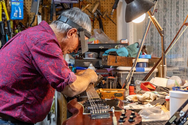 Get your guitar serviced at String Workshop in Oak Ridge.