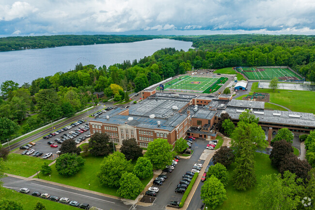 Cazenovia Middle School is home to the Lakers, on Cazenovia Lake.