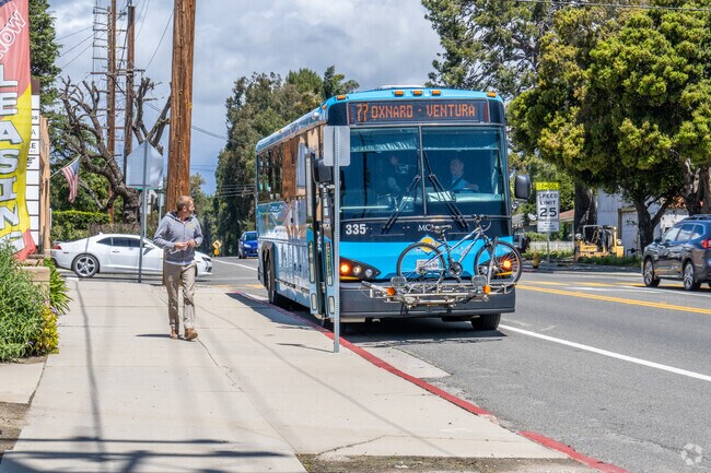 There is one transit stop in Somis at the Post Office.