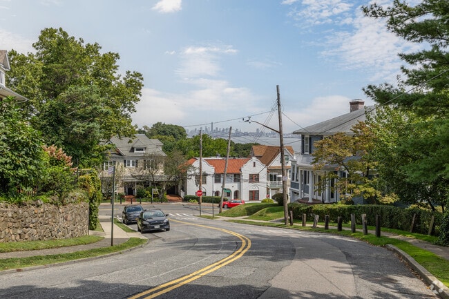 Grymes Hill is a walkable neighborhood with views to Manhattan.