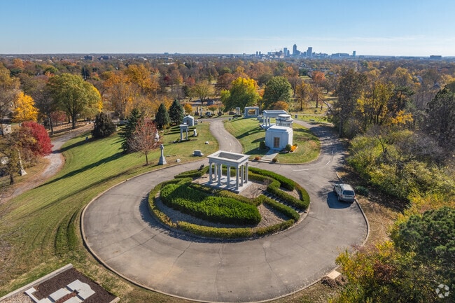 Crown Hill Cemetery is the resting place for famous icons in Indianapolis, Indiana.