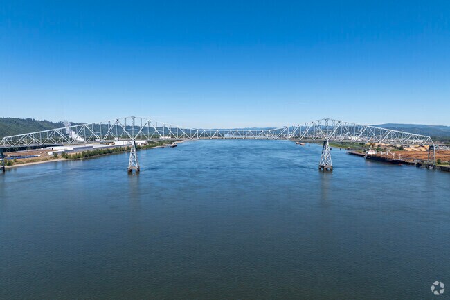 The Louis and Clark Bridge near Broadway spans the Columbia river.