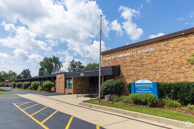 A wide shot for Campanelli Elementary School.