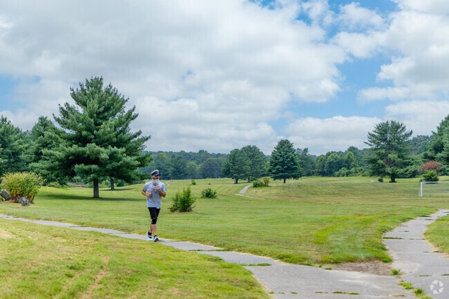 Weakley Park has a running path for locals to exercise on near Apple Hollow.