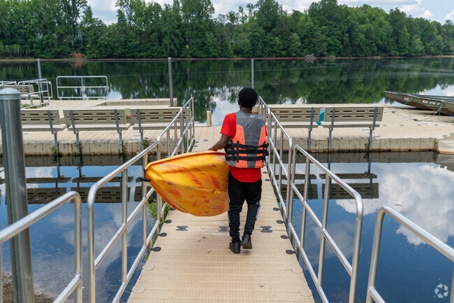 Lake Michael in Cheeks offers free kayaking and boating, making it a favorite destination for outdoor enthusiasts.