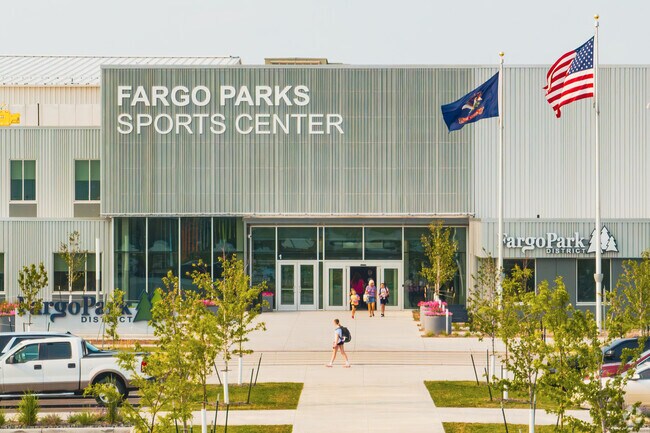 The Fargo Parks Sports Center is a unique and inviting space for sporting activities.