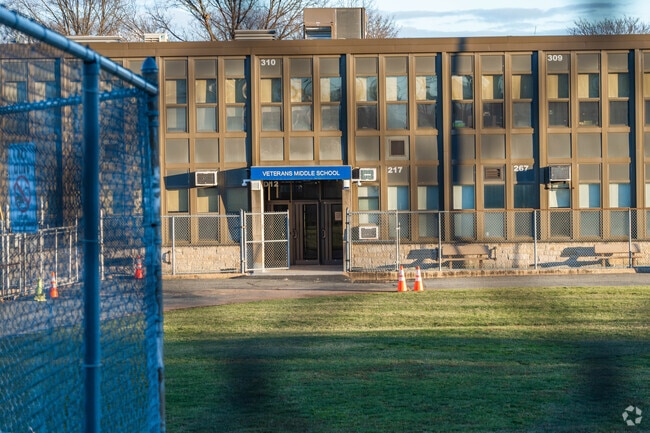 The North Arlington Middle School has access to a massive sports field right behind the school.