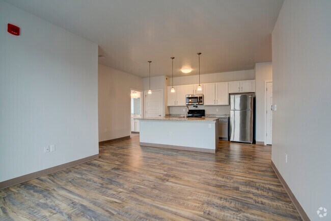 2BR, 2BA - 850SF - Living/Dining Room