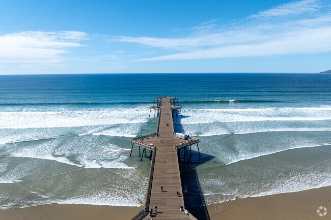 The iconic pier at Pismo Beach attracts local fisherman and tourists.