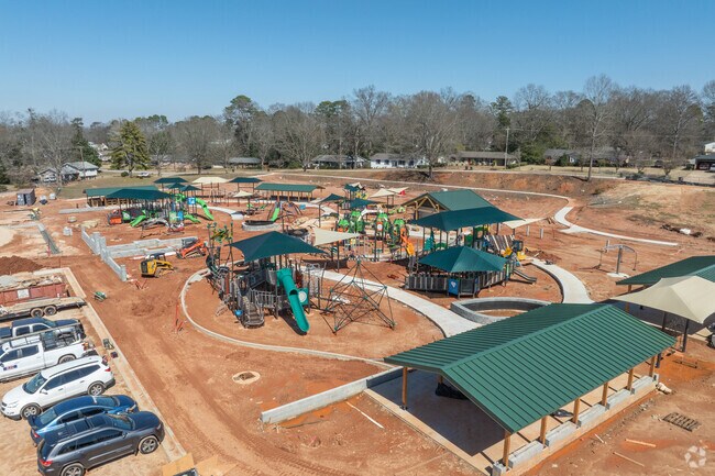 The new municipal park near North Gate is on the verge of completion and will soon provide a wonderful space for children to play and explore.