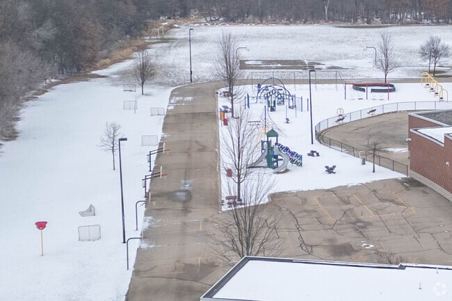 Kids can enjoy the playground at Creekside Elementary School.