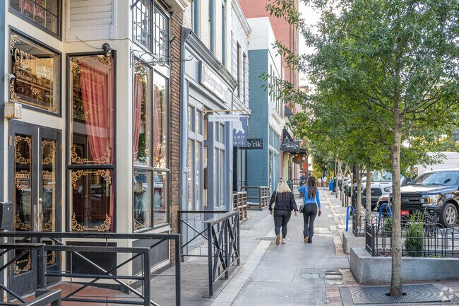 Several unique retail shops line the streets of downtown Athens near Rock Springs.