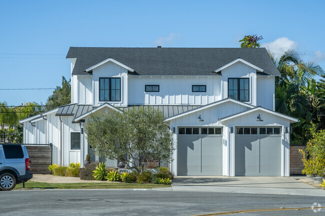 Homes in Bayview come in various sizes and styles, such as this modern farmhouse-style house.