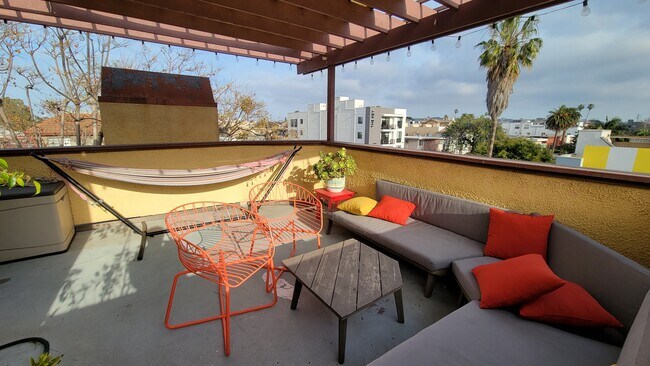 Private rooftop deck