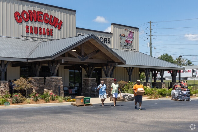 Conecuh Sausage Company in Evergreen offers high quality meats seasoned and hickory smoked.