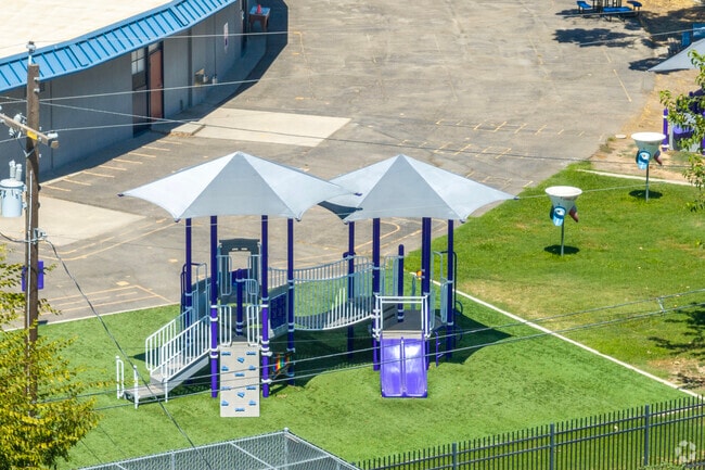 The playground at Donn B. Chenoweth Elementary School in Merced.