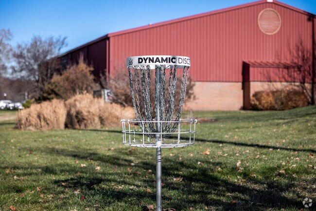 Enjoy a round of disc golf at the course located on Hesston College's campus.