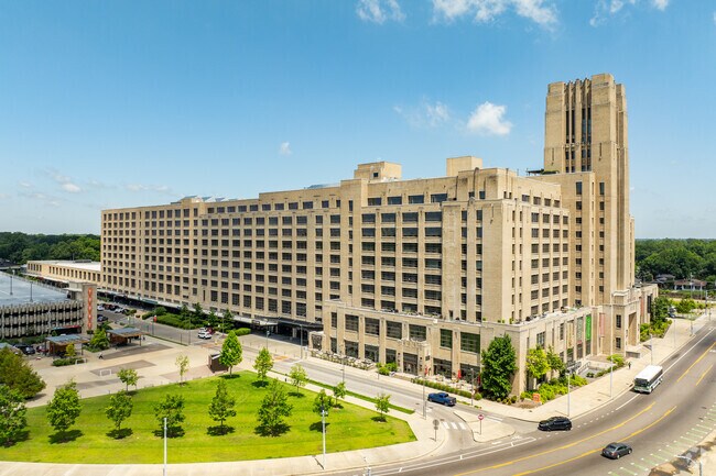 Crosstown High School is located within Crosstown Concourse.