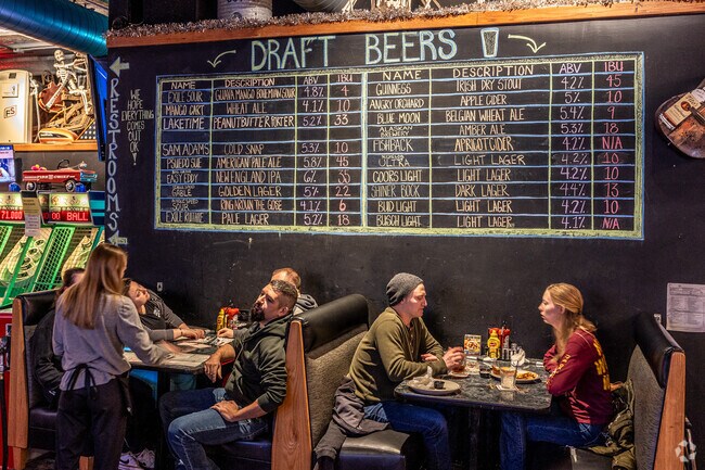 Cedar Falls residents love the expansive draft beer list and quirky decor of The Horny Toad Bar & Grill.