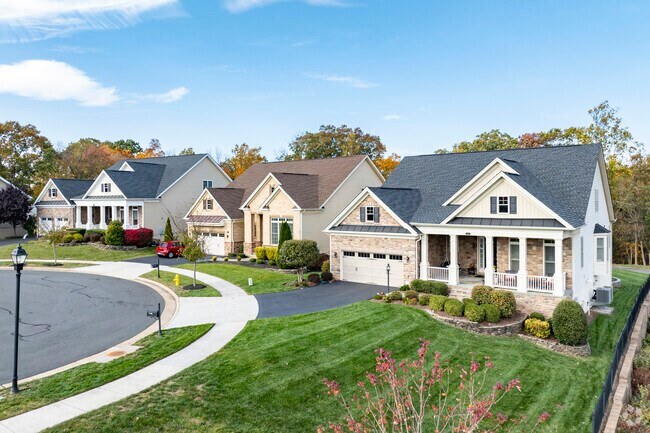 New Traditional homes can be found in quiet cul-de-sacs in Piedmont.