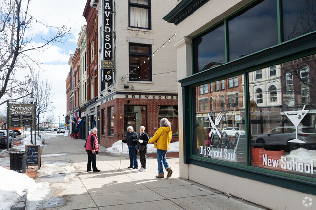Exchange St is pedestrian only and it connects two major streets of commerce in Glens Falls.