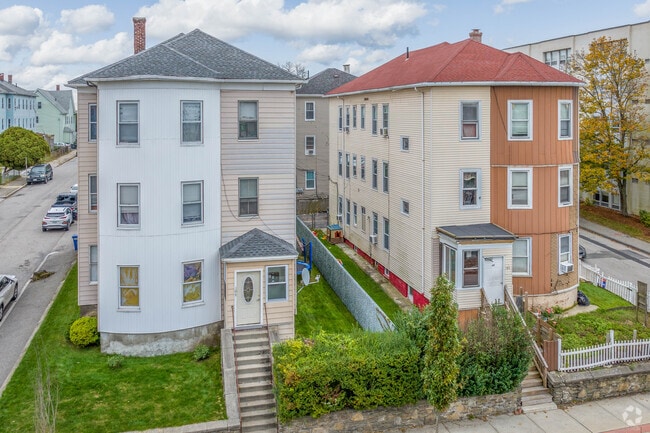 Some three story apartments in Union Hill have interesting architecture.