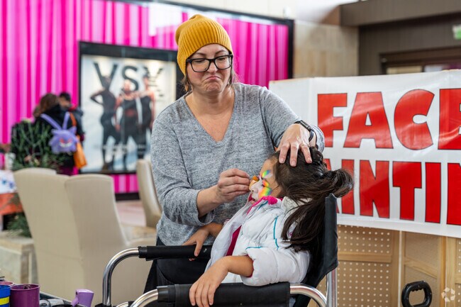 Kids can have their face painted at the Winter Farmers Market.
