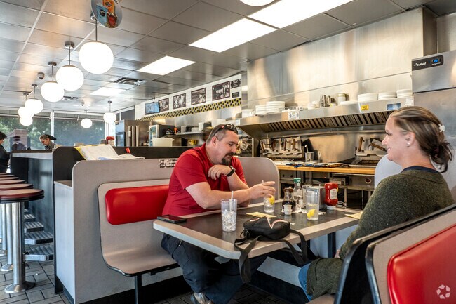 Known for quick service, Uptown Augusta’s Waffle House is a go-to for affordable, hearty meals.