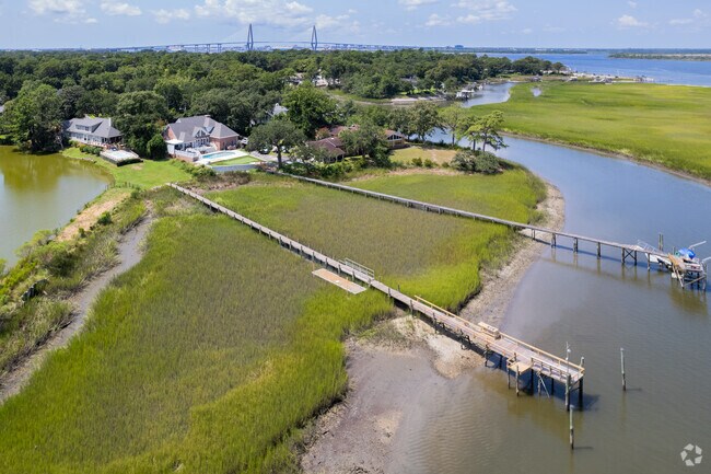 Hobcaw Point is full of stunning homes with deep water docks.