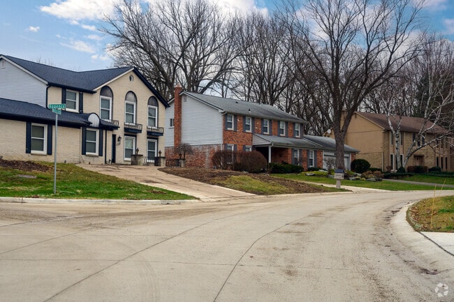 This row of homes sits on a quiet street in the heart of Farmington Hills.