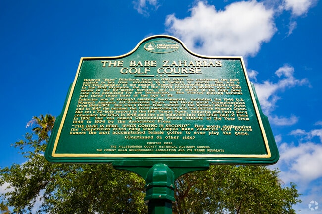 The new historical marker for the golf course was presented on March 17, 2023 in Forest Hills.