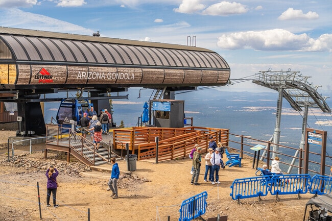 Forest Highlands visitors can take a scenic gondola ride up to 11,500 feet at Arizona Snow Bowl.
